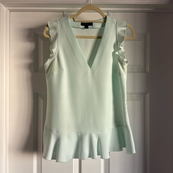 Banana Republic Tops - Banana Republic Mint Green Peplum Top SMALL with some flaws